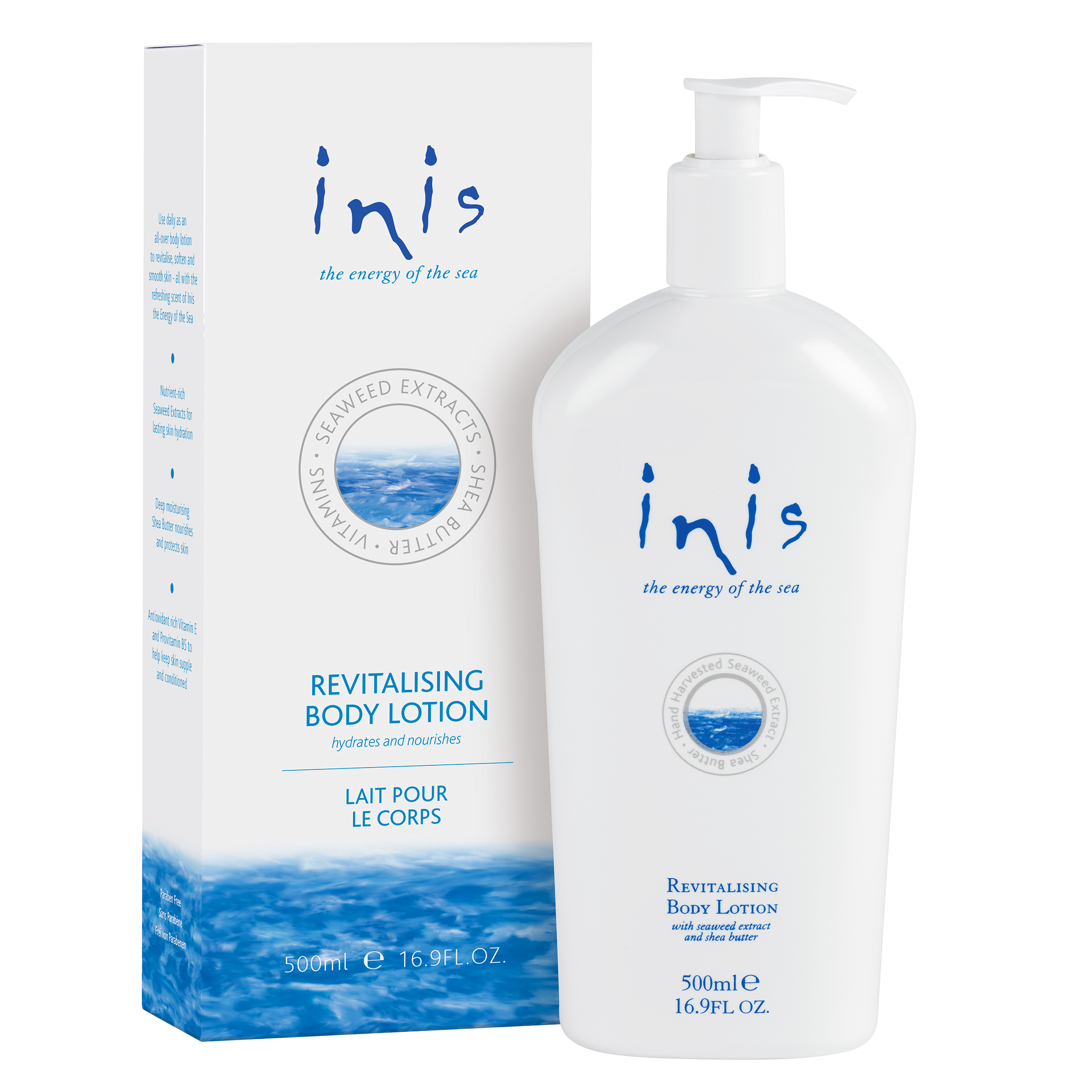 Inis revitalisierende Körpelotion (Pumpspender)